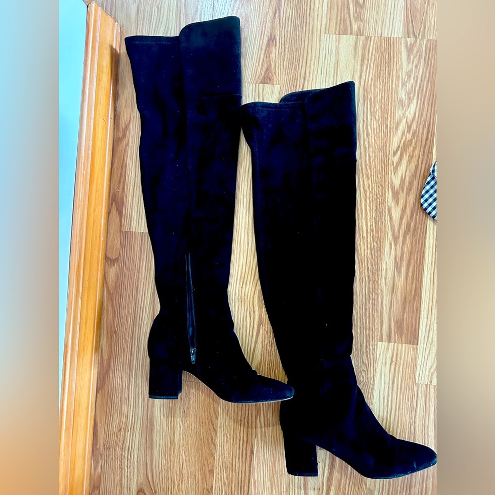 Ann Taylor over the knee tall suede boot